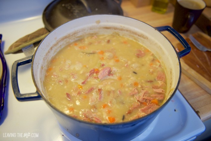 Hearty Ham and Bean Soup cooking